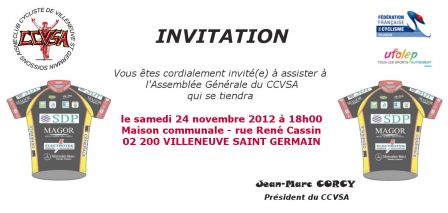 Invitation AGO 2012